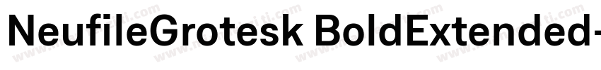 NeufileGrotesk BoldExtended字体转换